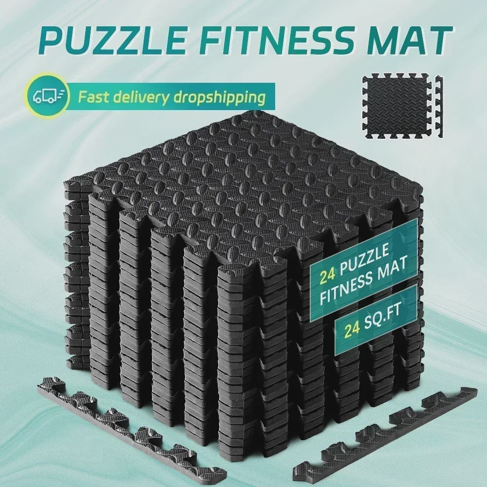 Set van 4, 8, 12 of 20 Interlocking EVA Foam Vloertegels - Antislip & Schokabsorberend