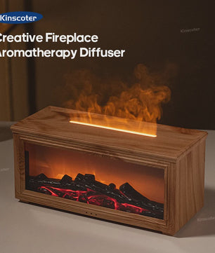 Sfeervolle Vuurhaard Aroma Diffuser met Luchtbevochtiger en Afstandsbediening - Creëer Warmte en Geur