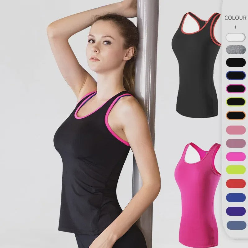 Dames Yoga & Sporttop: Sneldrogend, Mouwloos Tanktop voor Fitness & Gym