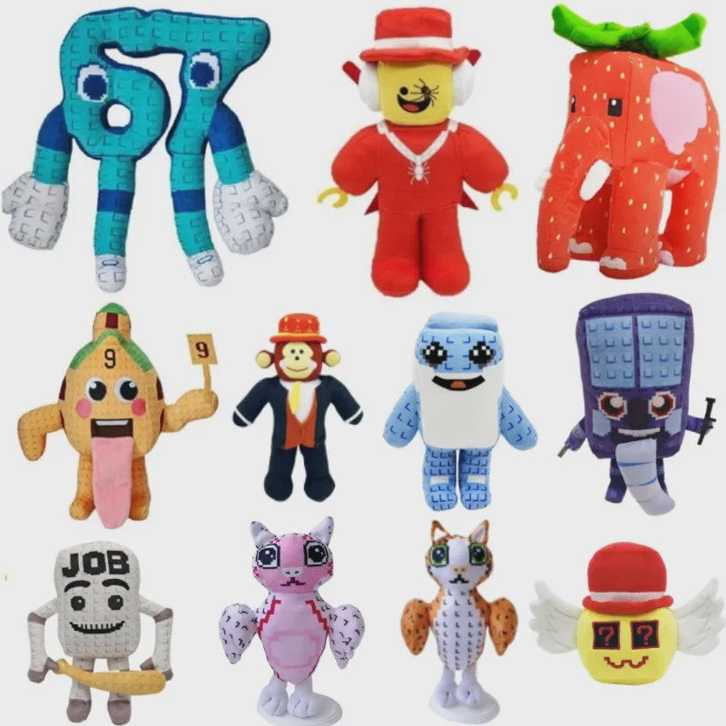 Pluche Speelgoed: Sammy Jandel Brainrot Knuffel - Aardbeien Olifant & Meer