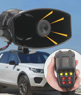 12V Auto Alarm Systeem: Luidspreker, Megafon, Sirene & Hoorn met Microfoon