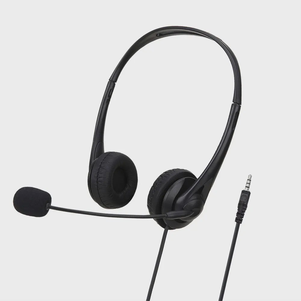 3.5mm/USB Computer Headset met Noise Cancelling Microfoon - Stereo Bedraad