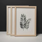 Set van 3 Houten Fotolijsten (A4/A3) - Zwart, Wit & Naturel - Muur & Bureau