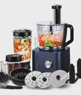 Krachtige 1300W Keukenmachine met 11 Accessoires: Mixen, Kneden, Blenden, Persen & Meer