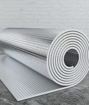 Dubbelzijdig Reflecterend Aluminium Folie Isolatiemateriaal - 6/9mm dik, 50x200cm - Voor Ramen, RVs, Garagedeuren & Meer