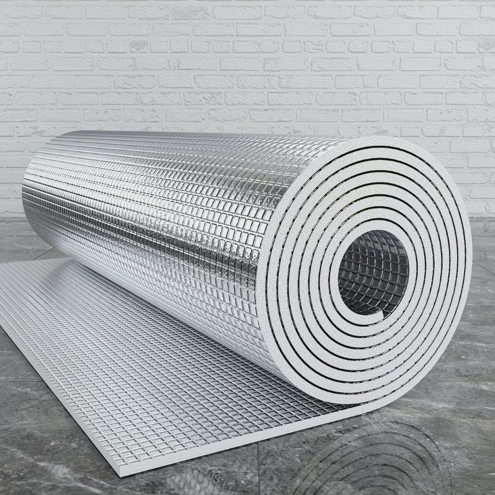 Dubbelzijdig Reflecterend Aluminium Folie Isolatiemateriaal - 6/9mm dik, 50x200cm - Voor Ramen, RVs, Garagedeuren & Meer