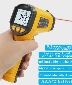 HYTAIS TS380/TS600 Infrarood Thermometer - Contactloze Temperatuurmeter