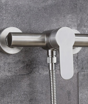 Douchekraan RVS - Thermostatisch Mengkraan met Regenfunctie & Dubbele Uitloop