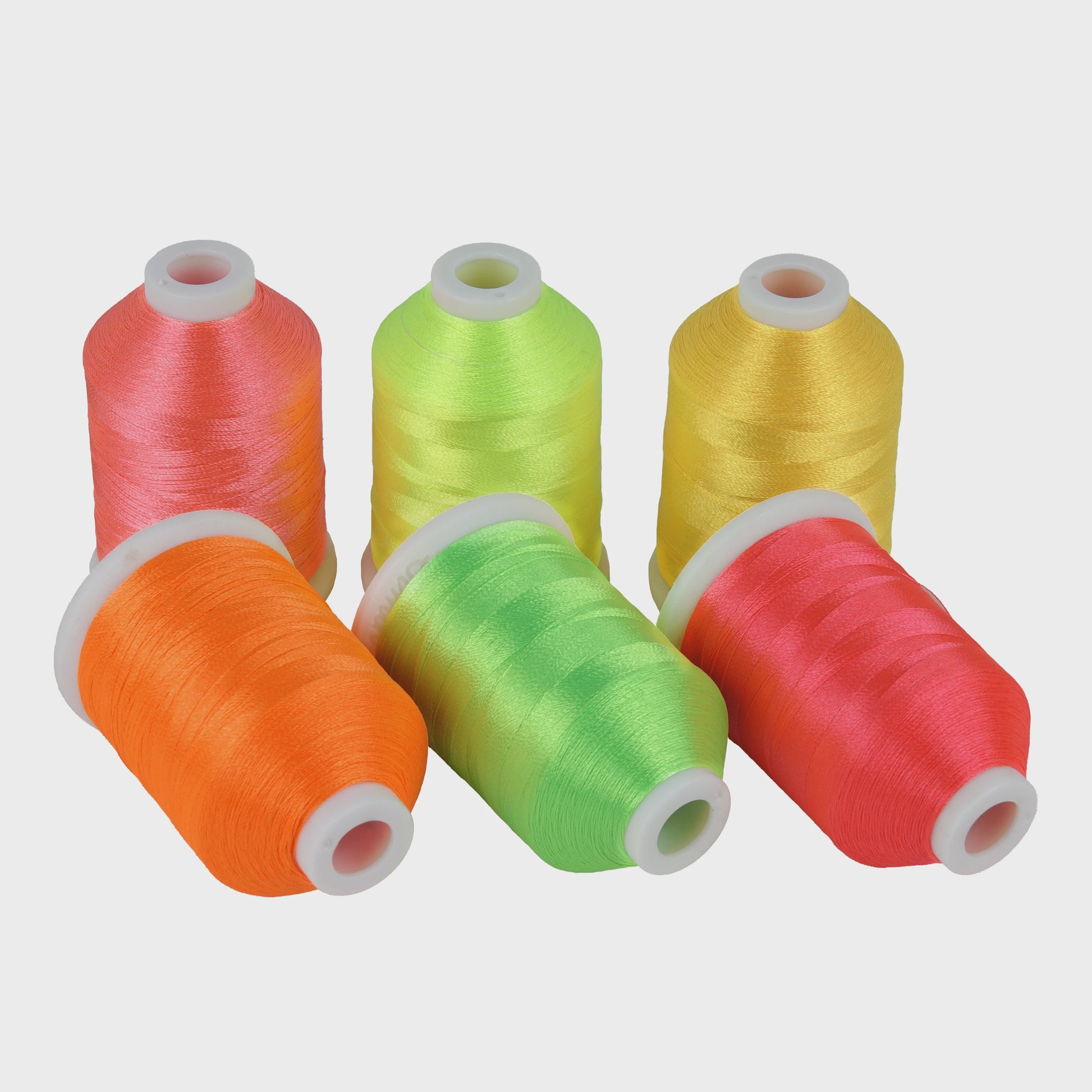 Simthread 6 Neon Fluorescerende Polyester Borduur Garen Spoelen - 1000m