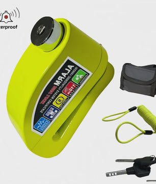 Waterdicht Motor Alarm Schijfrem Slot - Anti-diefstal Beveiliging voor Motor & Fiets + Herinneringskabel