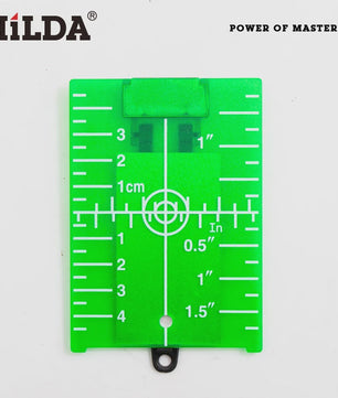 HILDA Laser Richtplaat Groen/Rood - Verticale/Horizontale Lijn Laser Target Bord