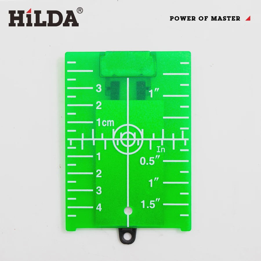 HILDA Laser Richtplaat Groen/Rood - Verticale/Horizontale Lijn Laser Target Bord