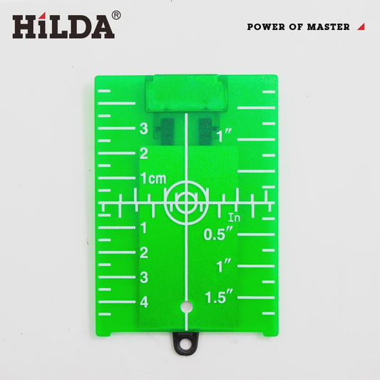 HILDA Laser Richtplaat Groen/Rood - Verticale/Horizontale Lijn Laser Target Bord