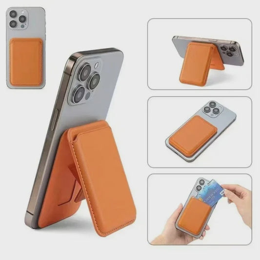 Magnetische Kaarthouder Portemonnee Hoesje met Standfunctie voor iPhone (MagSafe)