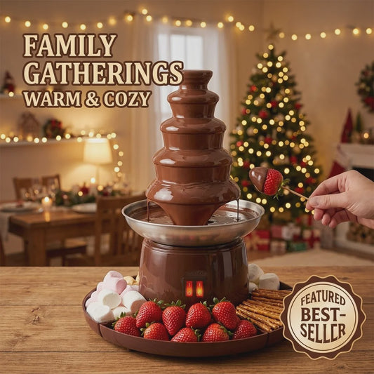 6-Laags Chocoladefontein met Fruitplateau - Perfect voor Feestjes en Thuisgebruik