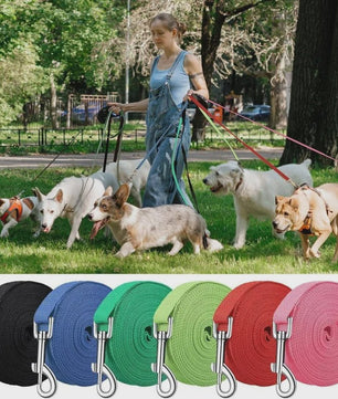 Lange Hondentrainingslijn Nylon - 1.2M tot 30M - Duurzaam & Veilig