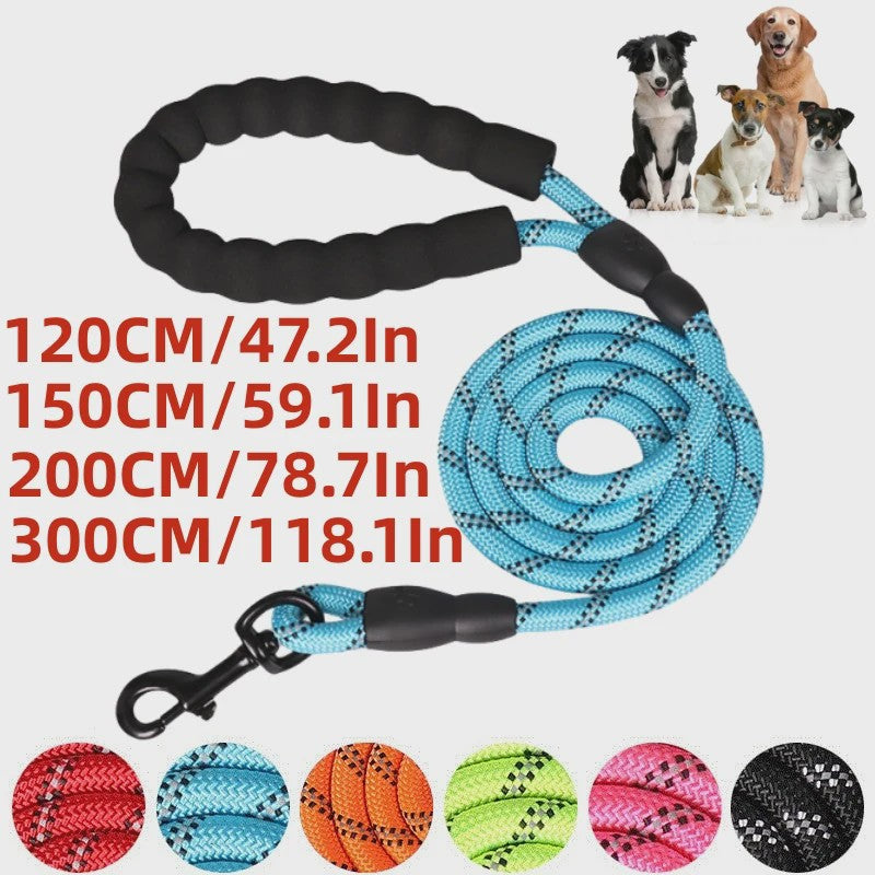 Sterke Hondenlijn met Zacht Handvat - 120/150/200/300cm - Voor Kleine tot Grote Honden
