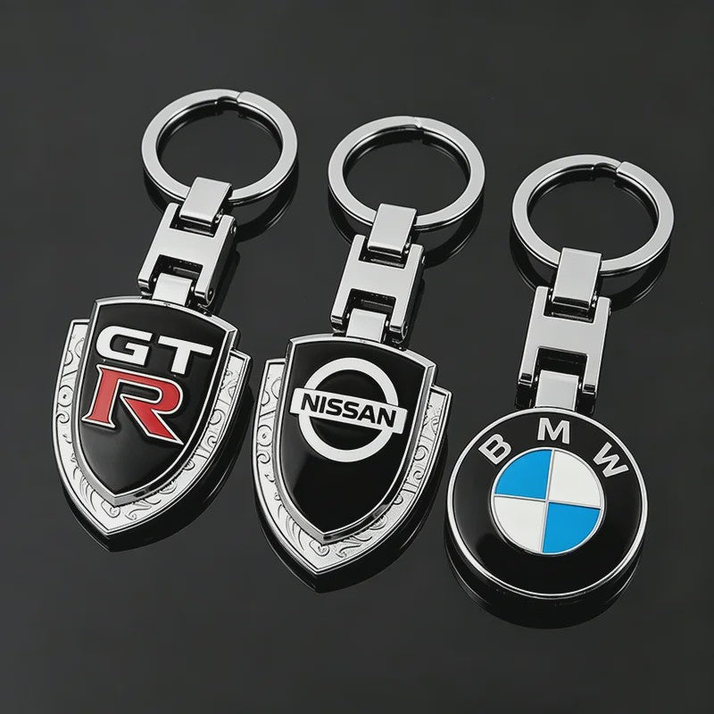 Exclusieve Metalen Autosleutelhanger met Nissan of BMW Logo - Stijlvolle Sleutelhanger Accessoire