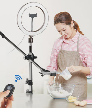 Professionele LED Ring Light Set met Statief & Telefoonhouder voor Foto/Video