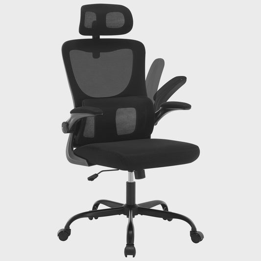 Ergonomische Bureaustoel Mesh met Hoofdsteun en Kantelfunctie - Comfortabel Werken