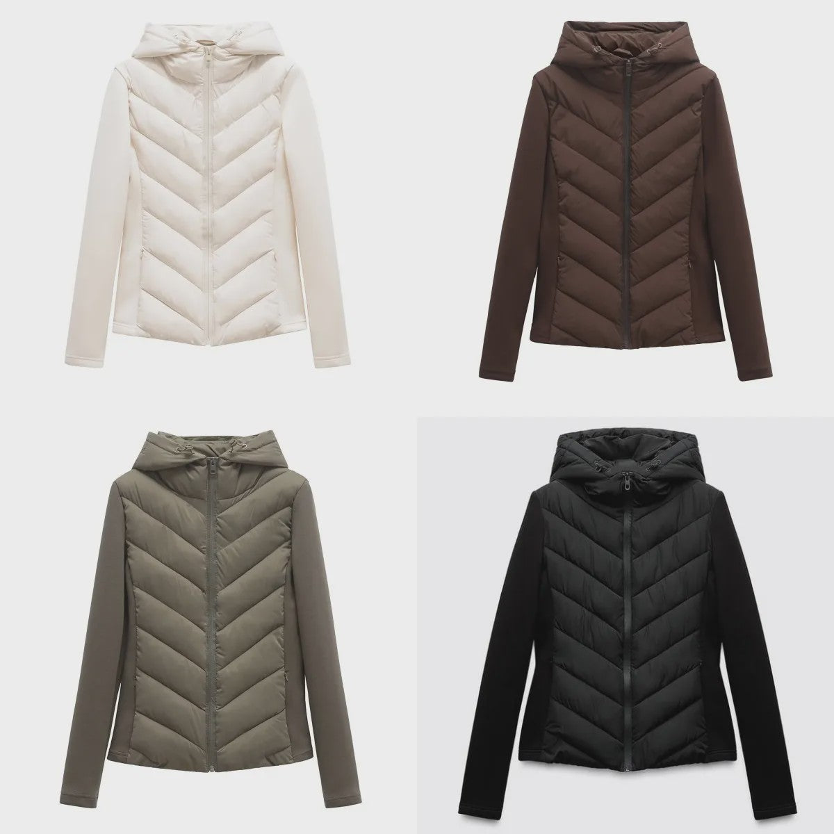 Dames Patchwork Jas met Capuchon - Stijlvol & Comfortabel