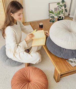 Dik Rond Kussen - Zacht, Comfortabel & Volledig Gevuld voor Meditatie, Yoga en Ontspanning | Bohemien & Zen Stijl