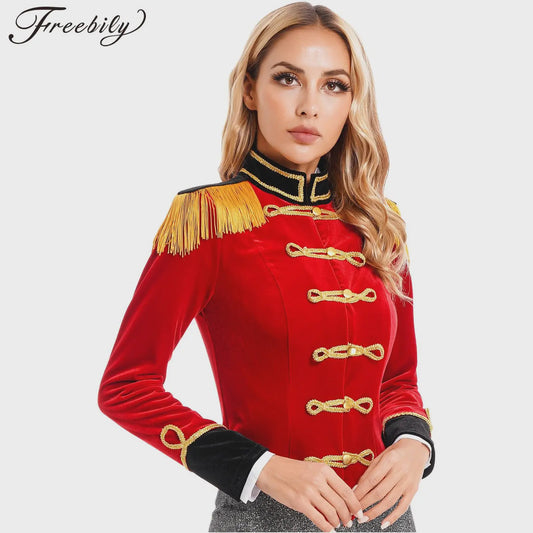 Dames Ringmaster Kostuum Jas - Circus Showman & Leeuwentemmer Cosplay