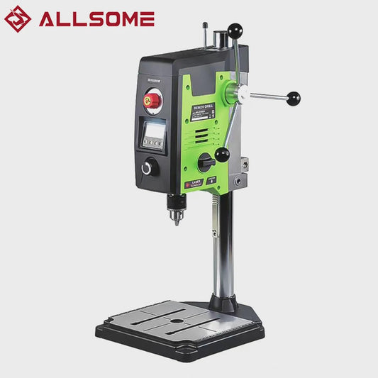ALLSOME BG-518801 6-Speed Benchtop Boormachine met Digitale Display en Laser