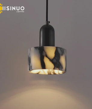 Luxe Marmeren Hanglamp - Verstelbare Snoer - Sfeervolle Verlichting voor Woonkamer & Slaapkamer