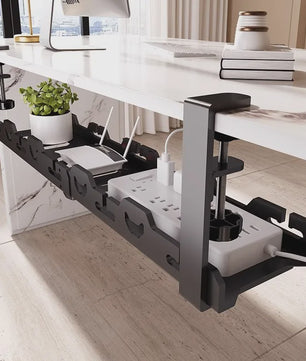 Onderbouw Kabelgoot Metaal - Bureau Kabelmanagement Tray voor Thuis & Kantoor