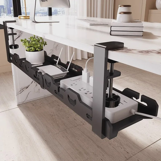 Onderbouw Kabelgoot Metaal - Bureau Kabelmanagement Tray voor Thuis & Kantoor