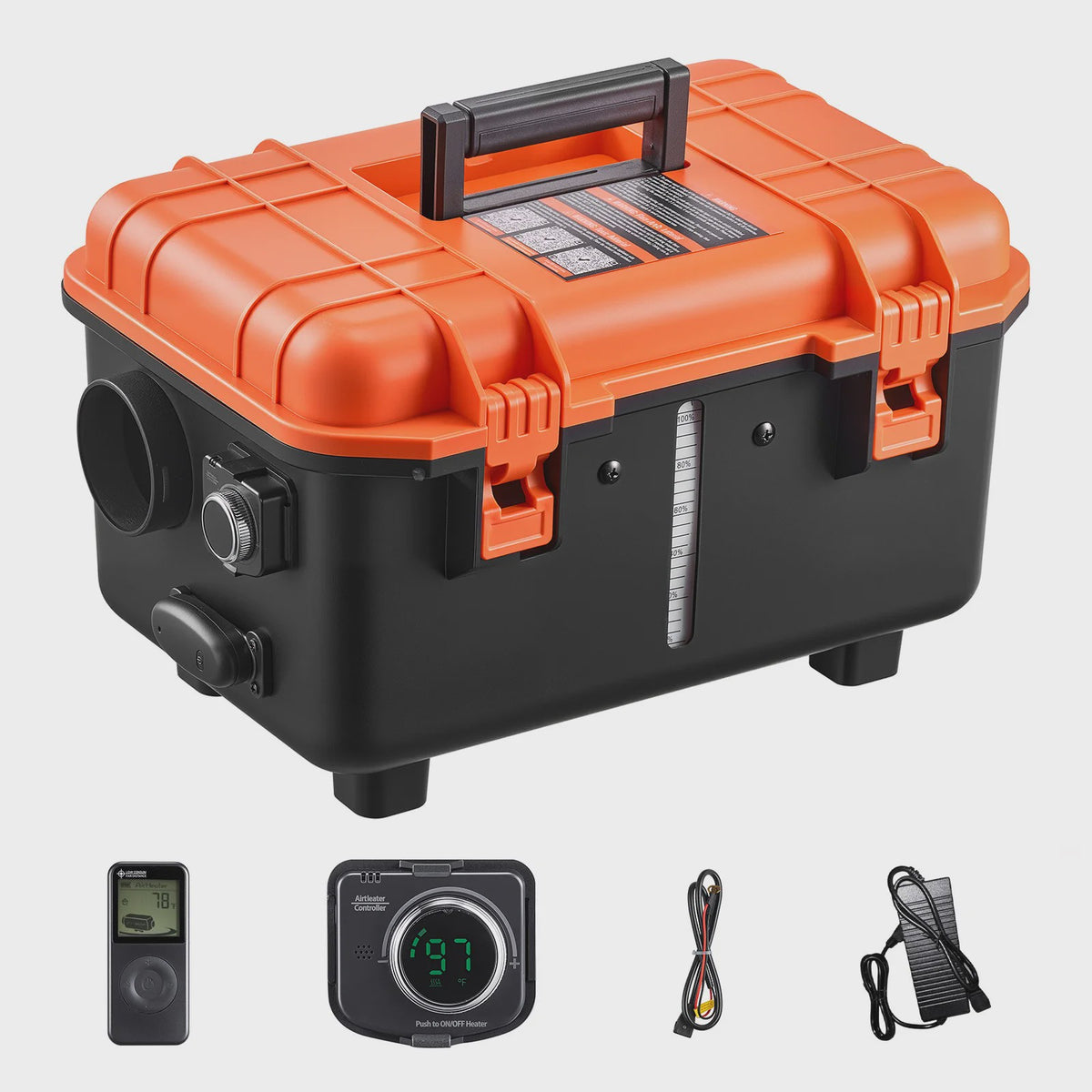 8KW Diesel Luchtverwarmer 12V/24V met Afstandsbediening - Stil en Krachtig voor Camper, Vrachtwagen, Garage