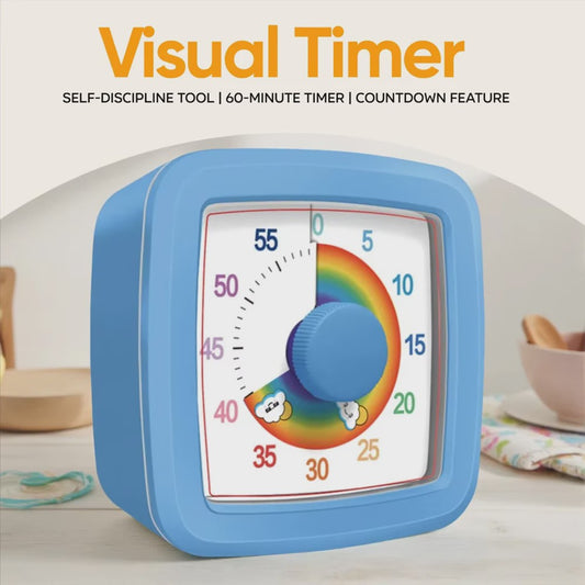 Visuele Timer 60 Minuten - Kinderen & Studenten - Zelfdiscipline & Tijdsmanagement