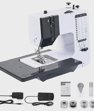 Compacte Naaimachine voor Beginners - 12 Steken & Voetpedaal