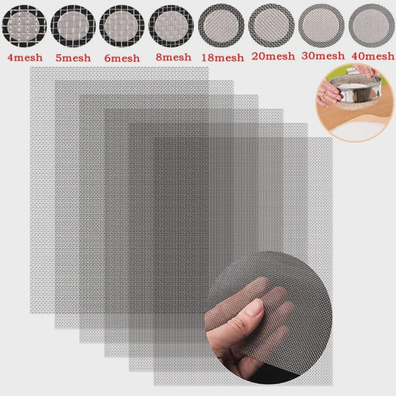 Roestvrij Staal Filterdoek - 304 Metaal Gaas - Diverse Mesh Groottes