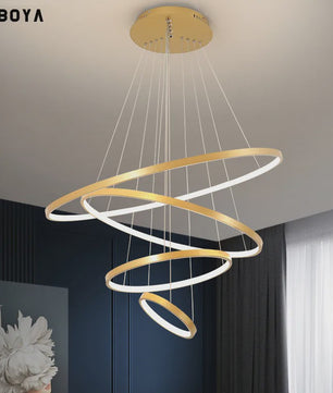Moderne LED Plafondlamp Ring Design - Hanglamp voor Woonkamer, Eetkamer & Slaapkamer