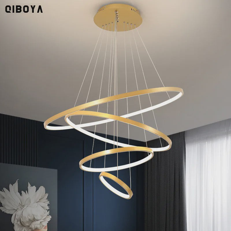 Moderne LED Plafondlamp Ring Design - Hanglamp voor Woonkamer, Eetkamer & Slaapkamer