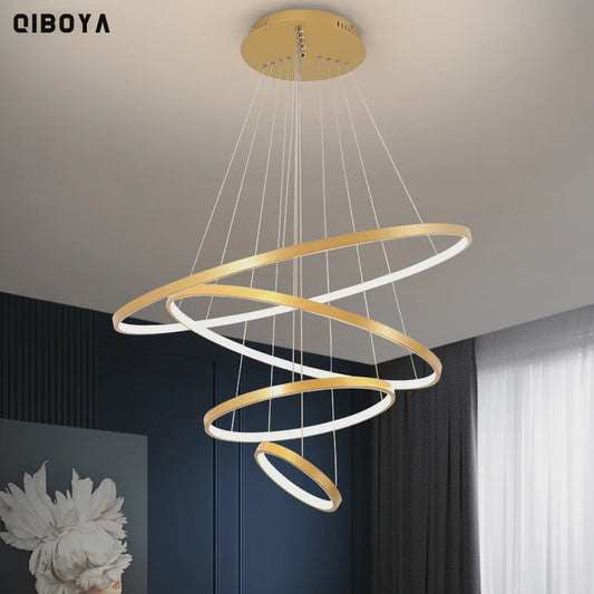 Moderne LED Plafondlamp Ring Design - Hanglamp voor Woonkamer, Eetkamer & Slaapkamer