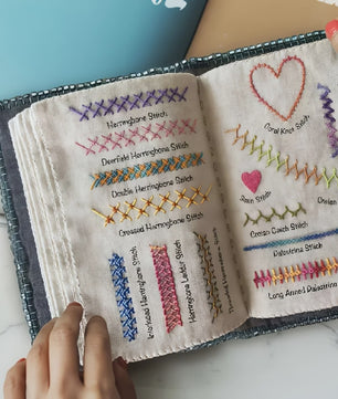 Uitgebreide Set Borduurboeken: Leer Alle Steken met Inclusief Garen & Hoop