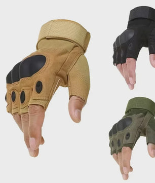 Tactische Half-Vinger Handschoenen voor Outdoor Sport, Fitness & Motor - Schokabsorberend
