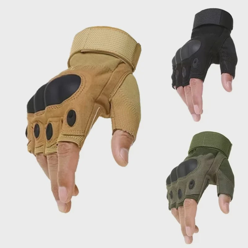 Tactische Half-Vinger Handschoenen voor Outdoor Sport, Fitness & Motor - Schokabsorberend
