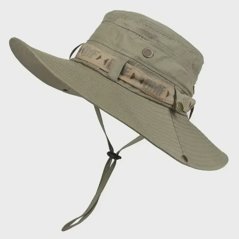 Herfst/Winter Heren Bucket Hat - UV Bescherming, Mesh Panterhoed voor Buitenactiviteiten