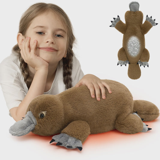 Magnetron Knuffel Vriendje Platvogel XXL - Warmte & Knuffelplezier