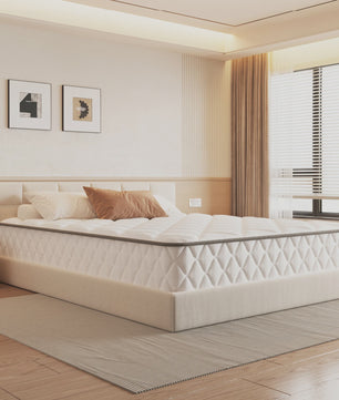 Hiazurm Pocketvering Matras 140x200cm - 7-Zone, 22cm Dik, Medium H3, Afneembare Tijk
