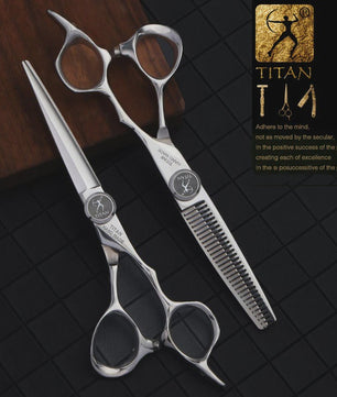 TITAN Professionele Kappersscharen & Barbier Scharen Set - 5.5 & 6.0 Inch Japan 440C Staal