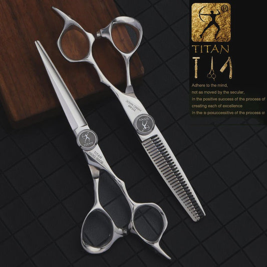 TITAN Professionele Kappersscharen & Barbier Scharen Set - 5.5 & 6.0 Inch Japan 440C Staal