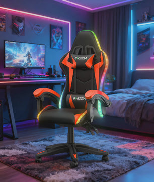 Gartistgo Ergonomische Gaming Stoel met RGB LED Verlichting