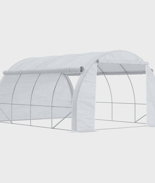Outsunny Kweekkas 12m² - 4x3x2m - Met Deur, 8 Ramen & PE Anti-UV Doek