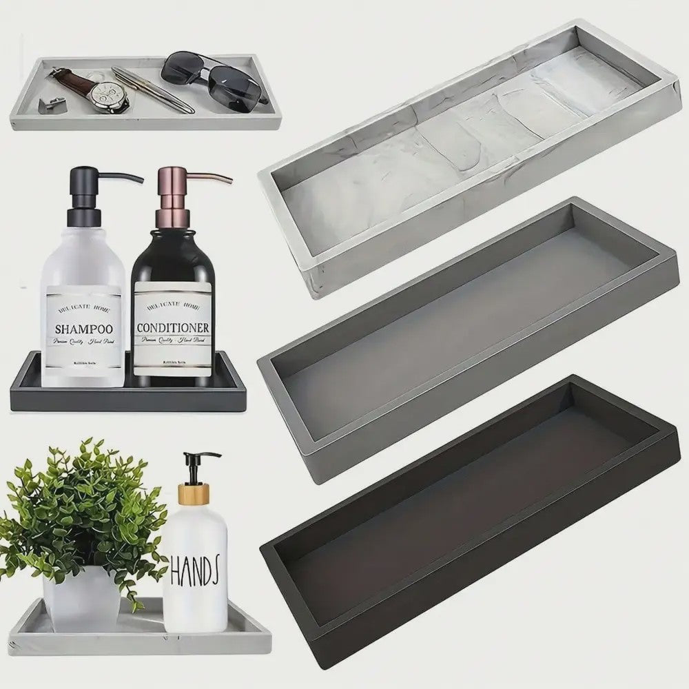 Zachte Siliconen Dienblad Organizer voor Badkamer & Make-up Tafel - Sieraden & Toiletartikelen