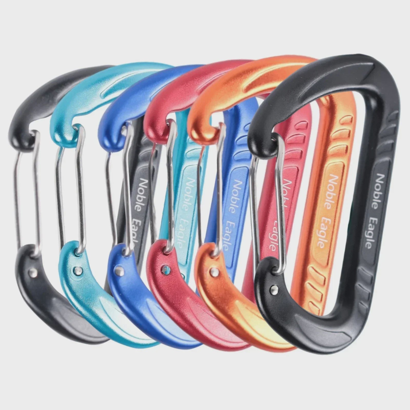 15kN Aluminium D-ring Karabiners Set - Zwaar, Lichtgewicht voor Outdoor & Camping